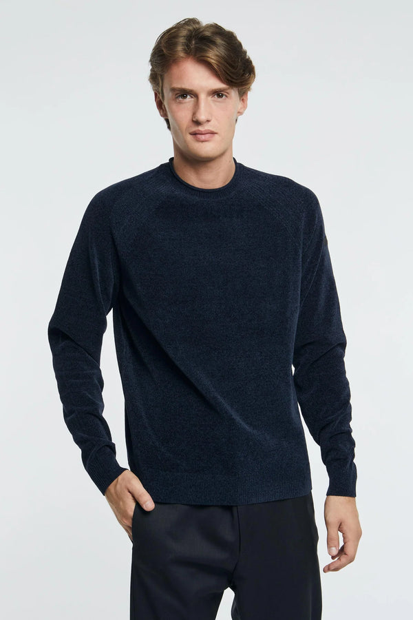 maglia VELVET ROUND blu marine