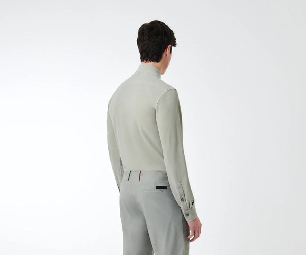 camicia TECHNO WASH PIQUE' verde