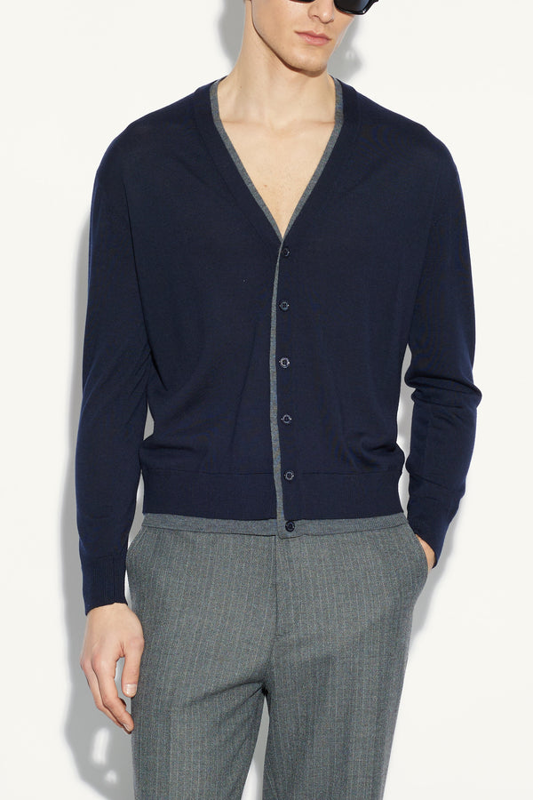 maglia CARDIGAN blu