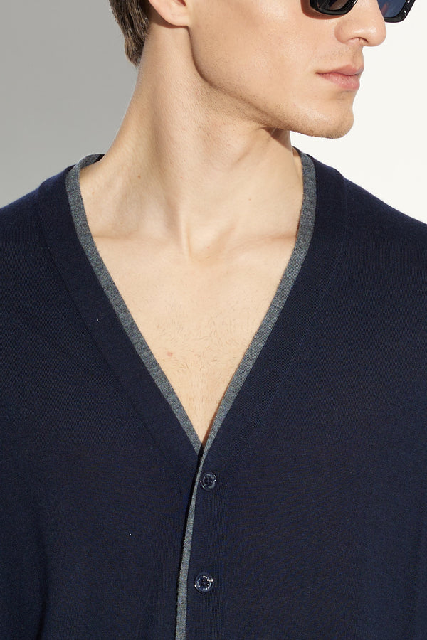 maglia CARDIGAN blu