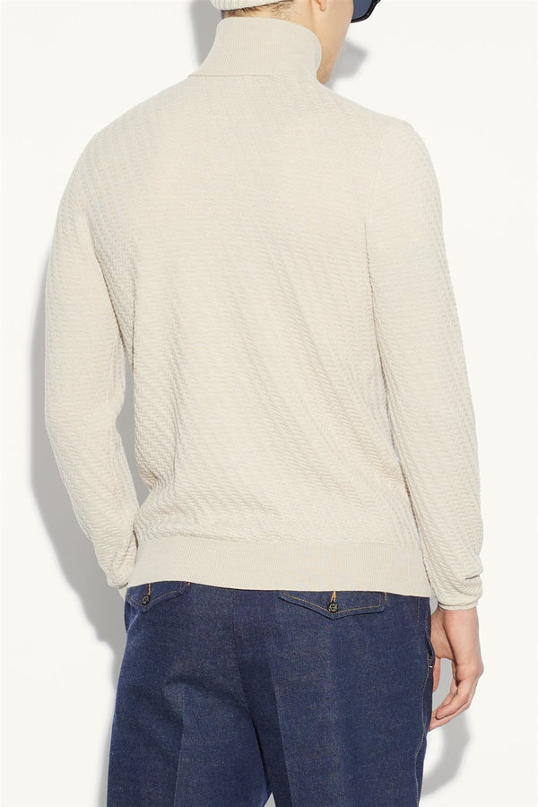 maglia DIAGONALE panna