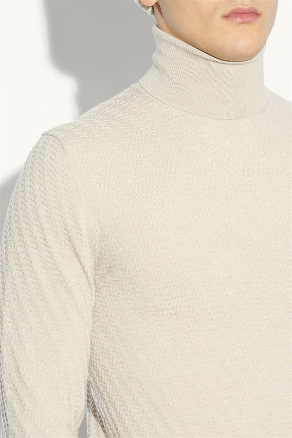 maglia DIAGONALE panna