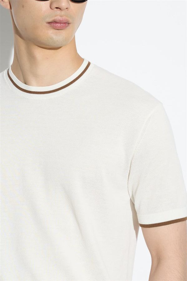 maglia GIRO CONTRASTO panna