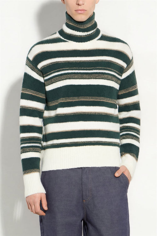 maglia RIGATA bianco/verde