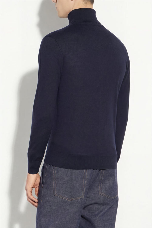 maglia ZIP blu