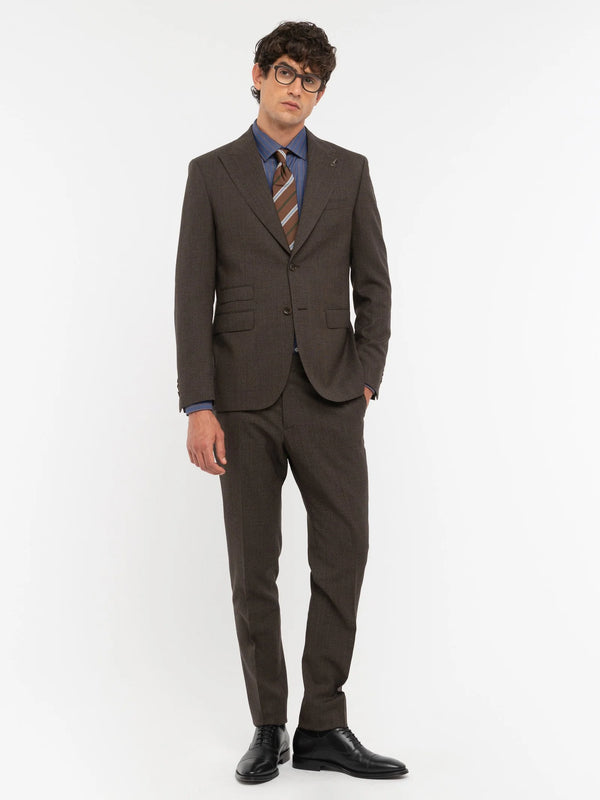 abito MICROTEXTURE marrone