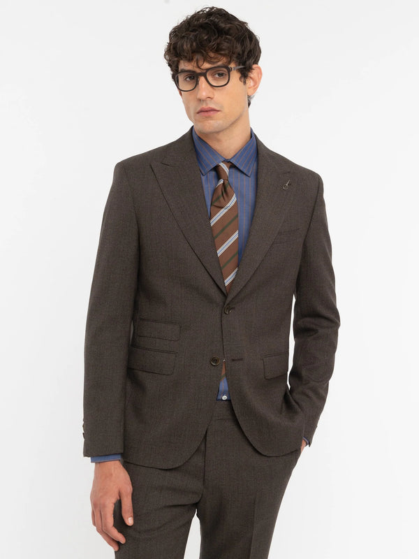 abito MICROTEXTURE marrone