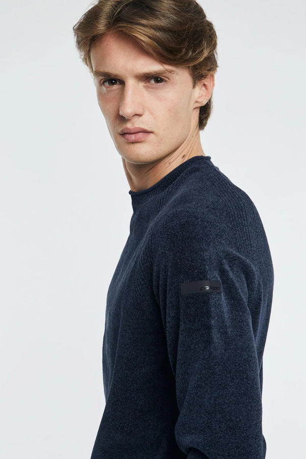 maglia VELVET ROUND blu marine