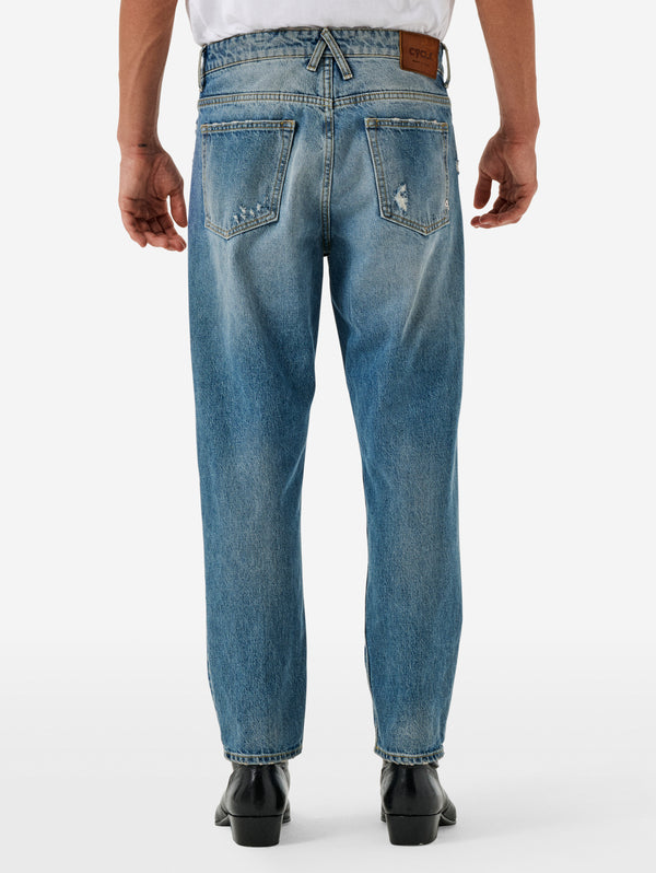 jeans LUCKY tapered fit antique bleached repaired