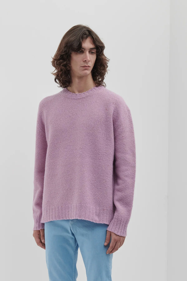 maglia BOTTONATO lilla
