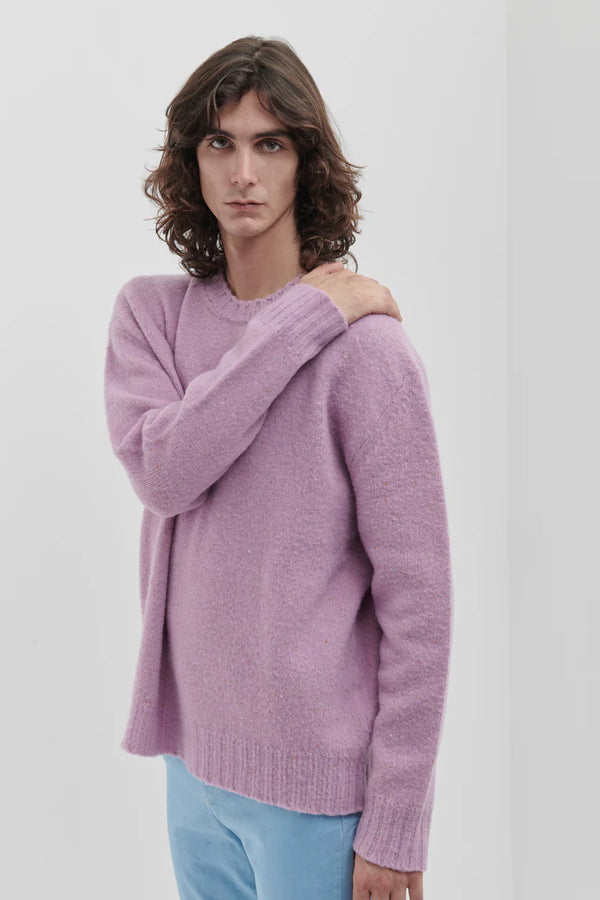 maglia BOTTONATO lilla