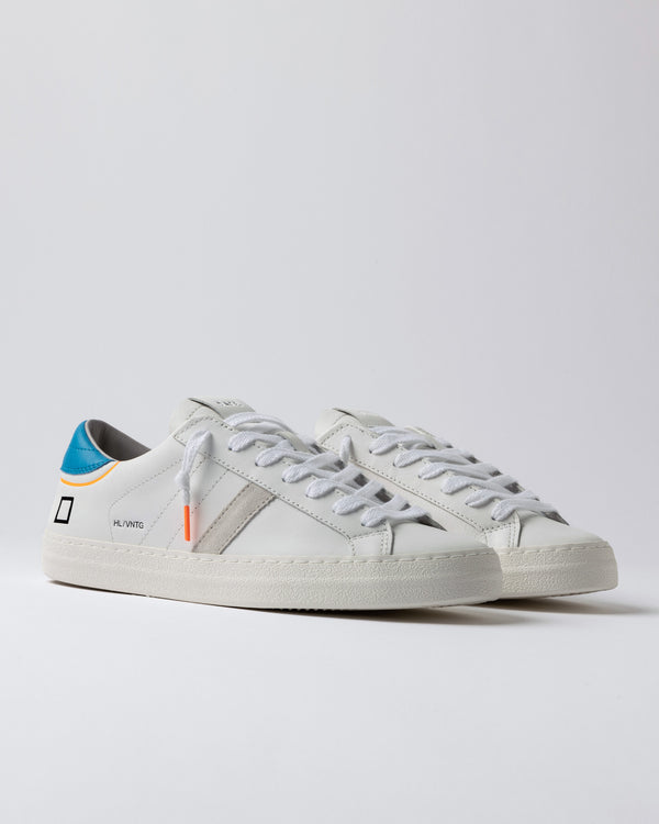 HILL low vintage calf white/bluette