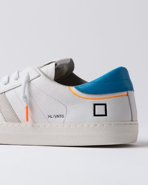 HILL low vintage calf white/bluette