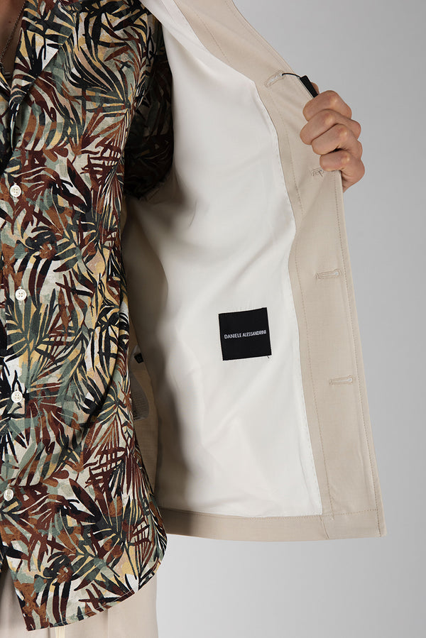 giacca OVERSHIRT sabbia