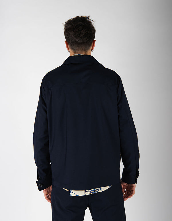 giacca OVERSHIRT blu