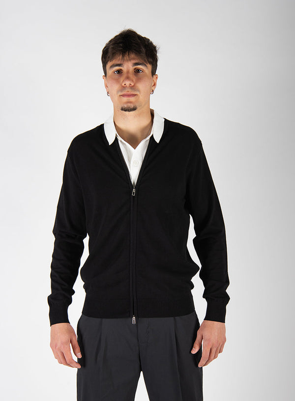 maglia ZIP nero
