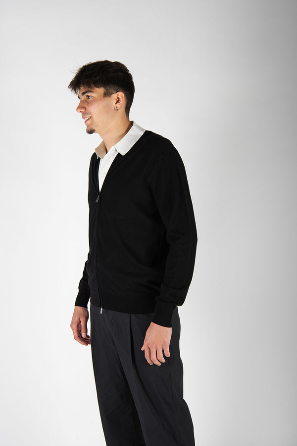 maglia ZIP nero
