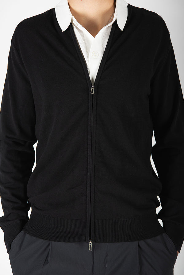 maglia ZIP nero
