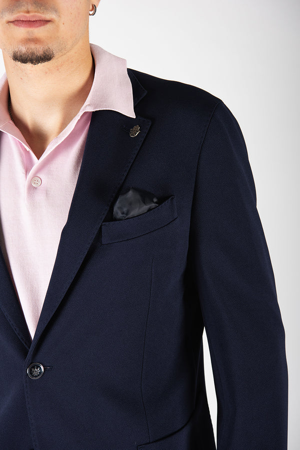 giacca MONOPETTO blu