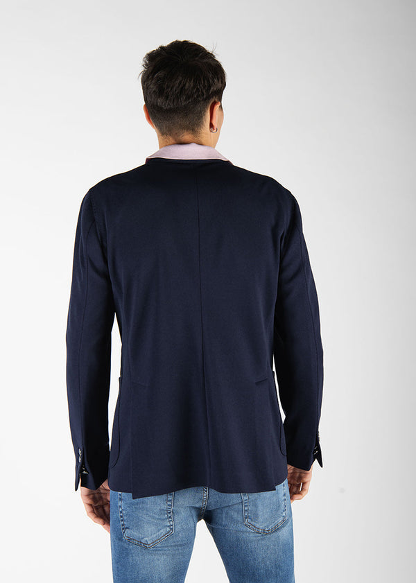 giacca MONOPETTO blu