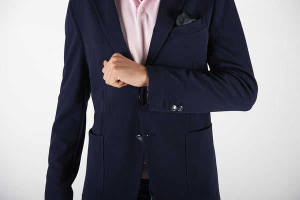 giacca MONOPETTO blu