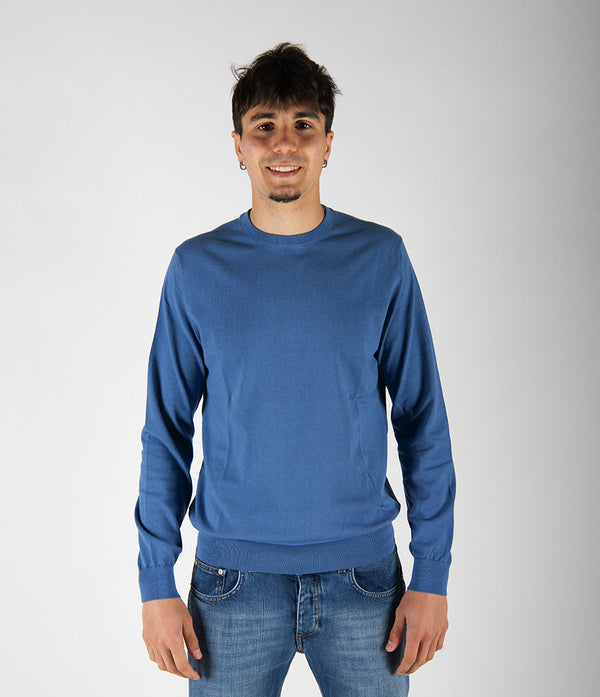 maglia CREPE blu indaco