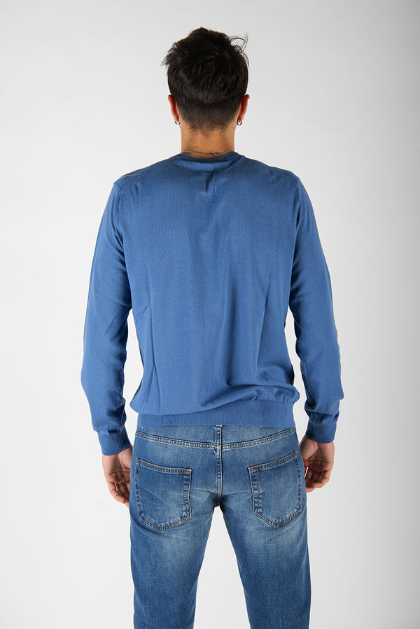 maglia CREPE blu indaco