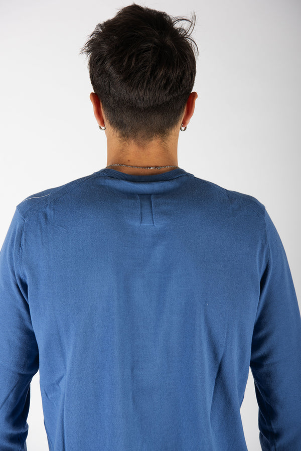 maglia CREPE blu indaco