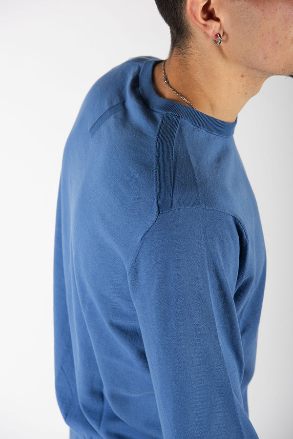 maglia CREPE blu indaco