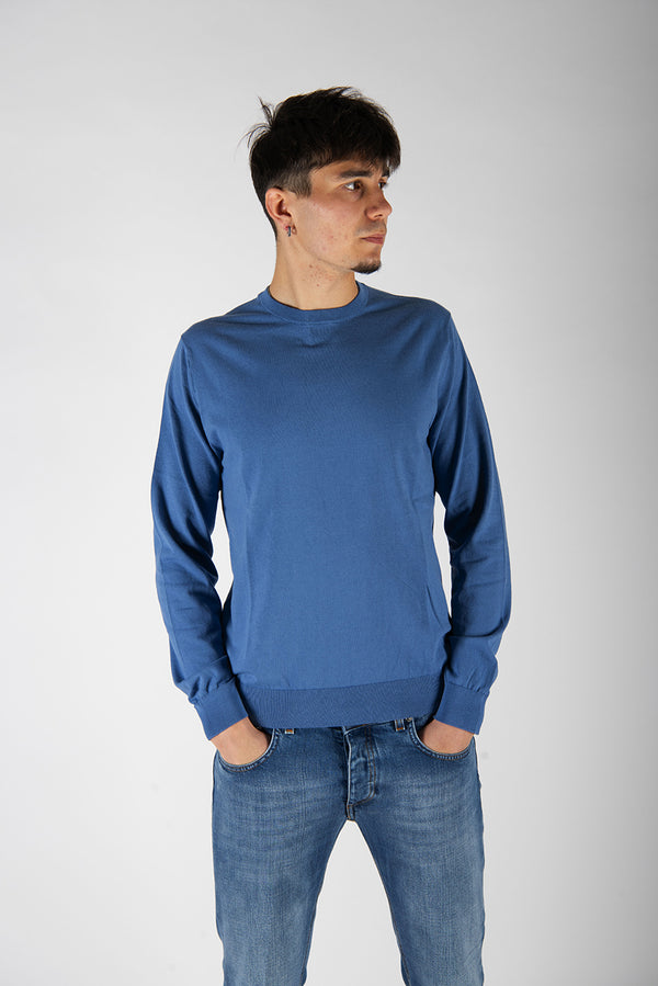 maglia CREPE blu indaco