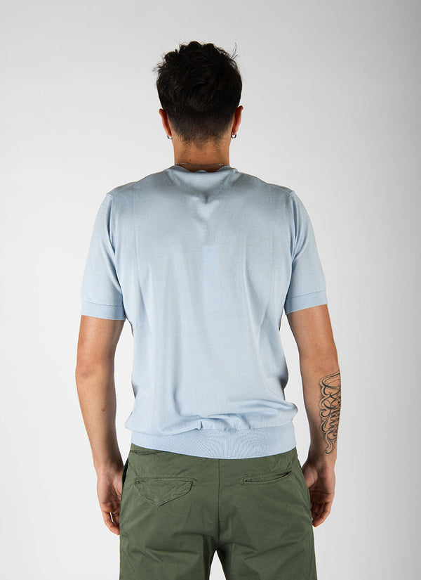 maglia FINEZZA M/C azzurro