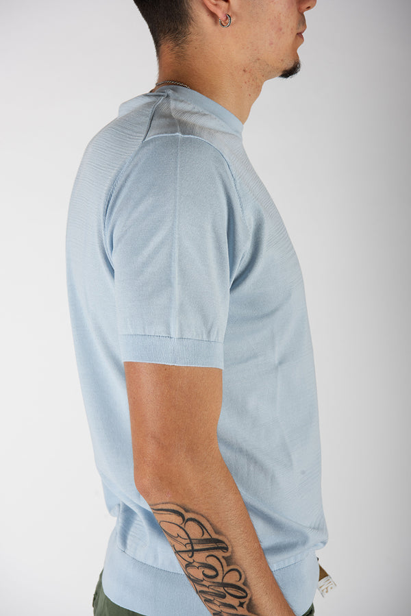 maglia FINEZZA M/C azzurro
