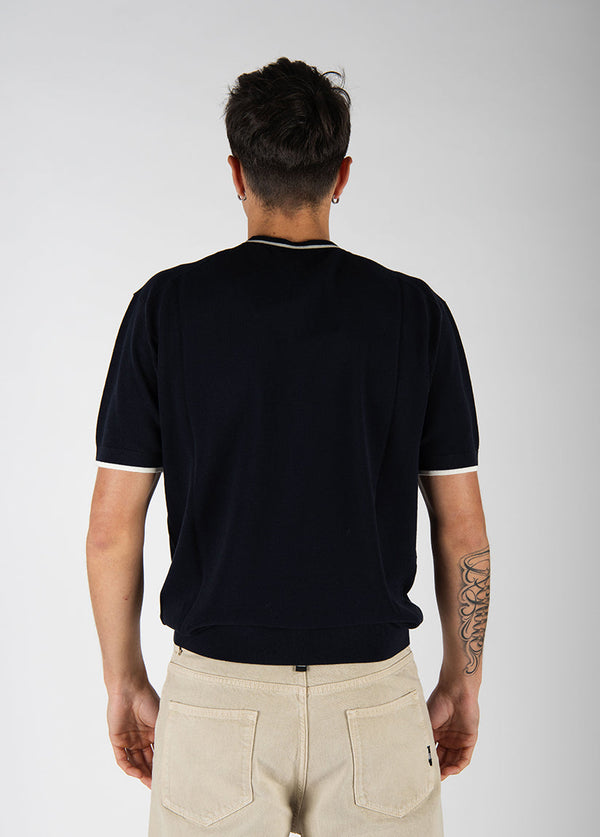 maglia GIRO CONTRASTO blu