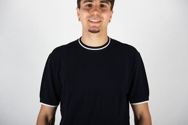 maglia GIRO CONTRASTO blu