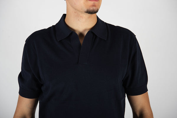 maglia POLO LOOSE blu