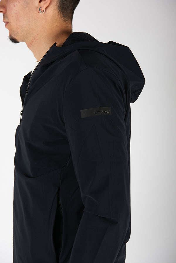 felpa HOOD ZIP blu