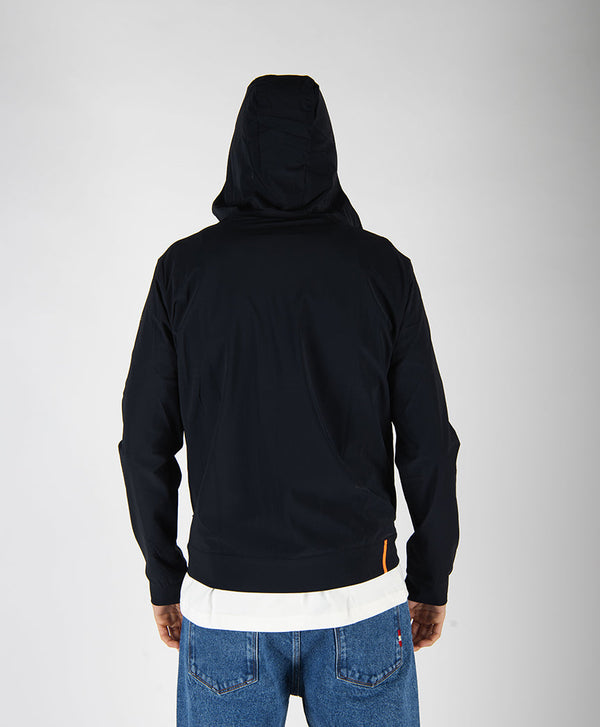 felpa HOOD ZIP blu