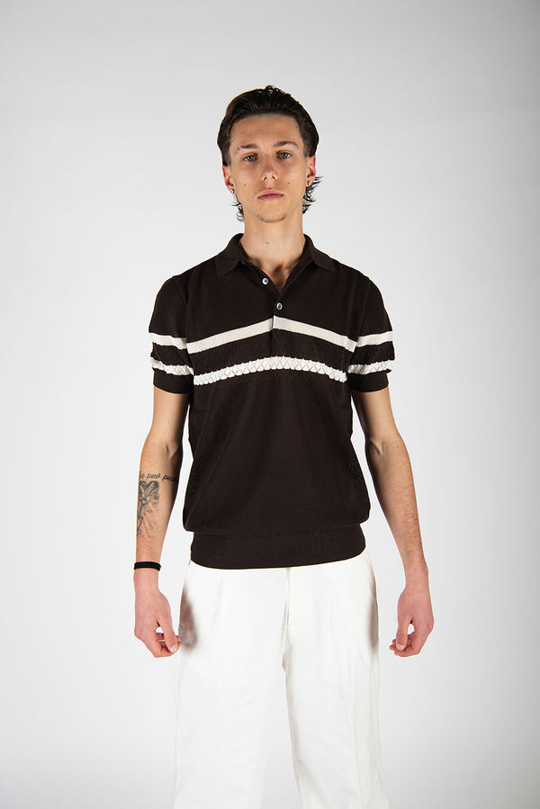 polo MESH moro