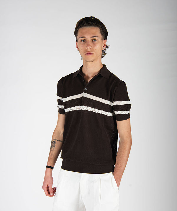 polo MESH moro