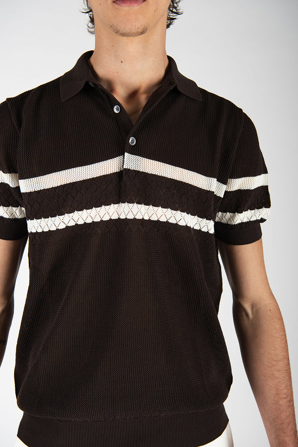 polo MESH moro