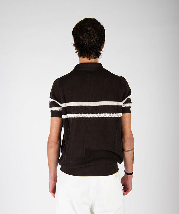 polo MESH moro