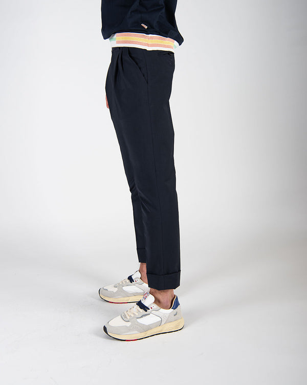 pantalone DOPPIA PENCE blu