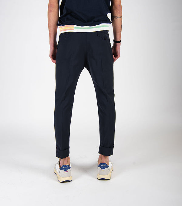 pantalone DOPPIA PENCE blu