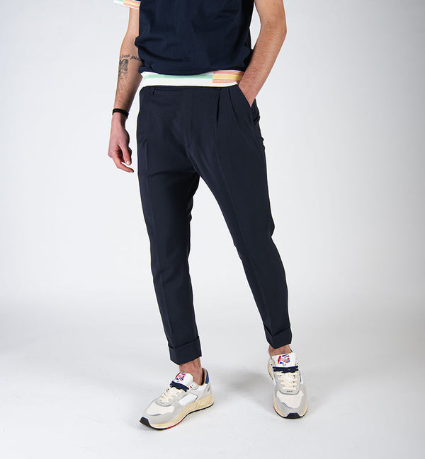 pantalone DOPPIA PENCE blu