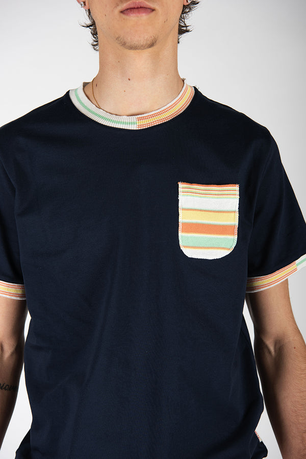 t-shirt PALMER blu