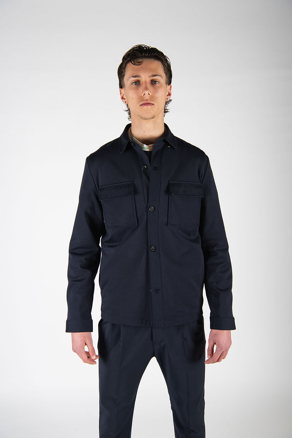 giacca SHIRT blu