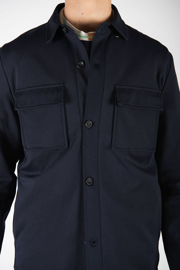 giacca SHIRT blu