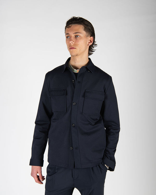 giacca SHIRT blu