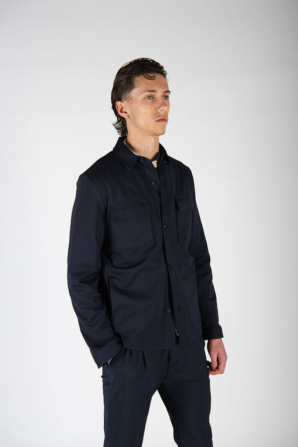 giacca SHIRT blu