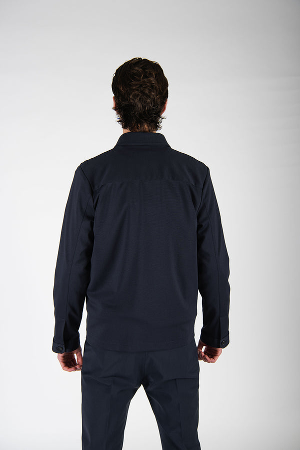 giacca SHIRT blu